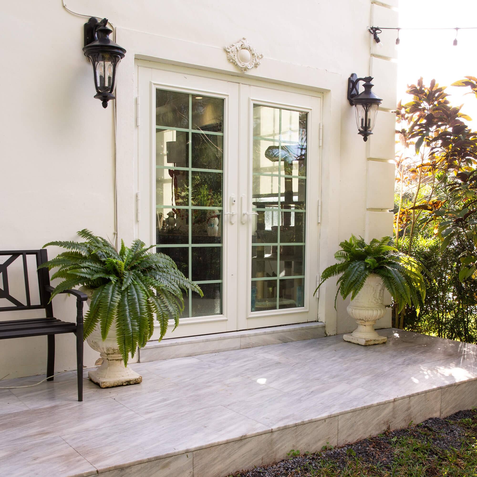 40" UV-Resistant Artificial Boston Ferns, 2ct.